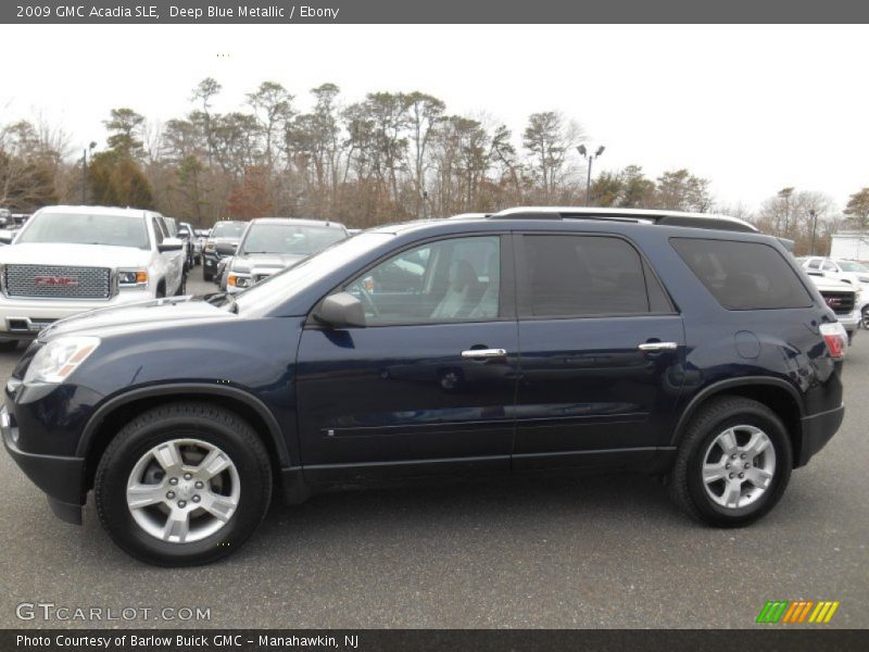 Deep Blue Metallic / Ebony 2009 GMC Acadia SLE