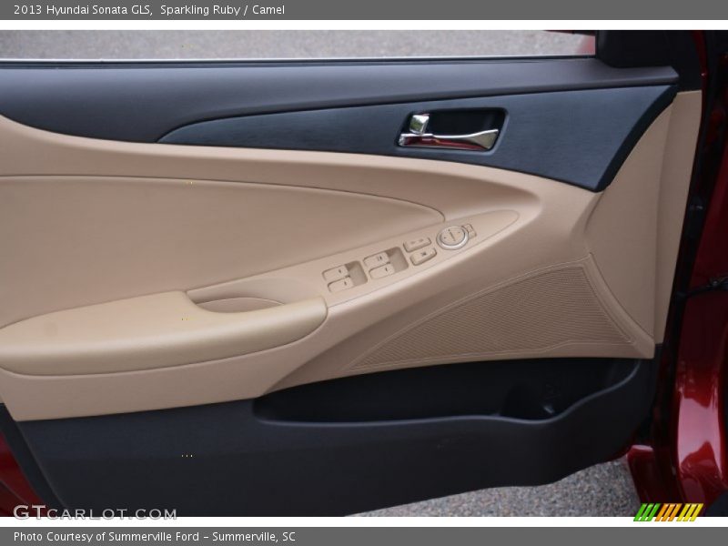 Sparkling Ruby / Camel 2013 Hyundai Sonata GLS