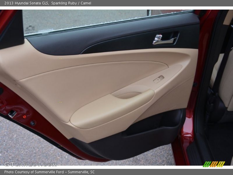 Sparkling Ruby / Camel 2013 Hyundai Sonata GLS