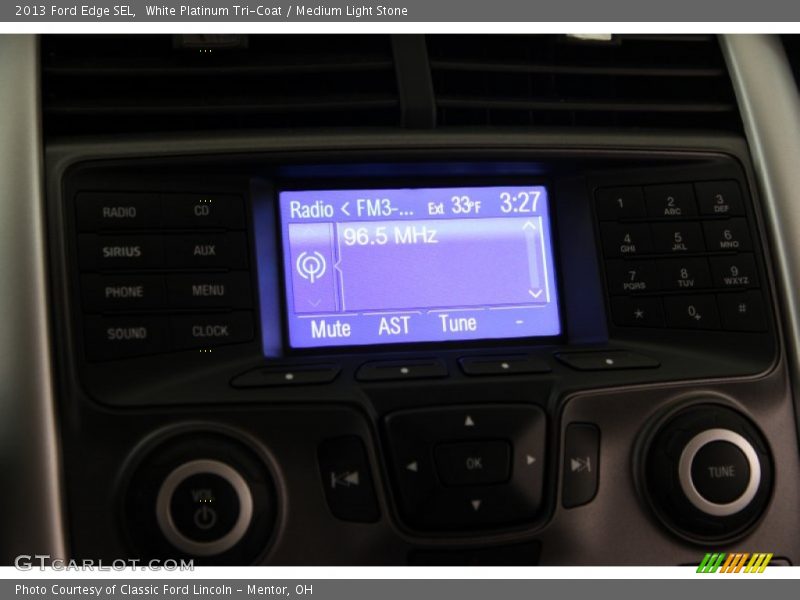 White Platinum Tri-Coat / Medium Light Stone 2013 Ford Edge SEL