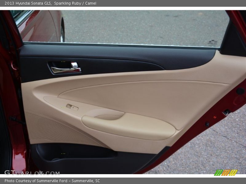 Sparkling Ruby / Camel 2013 Hyundai Sonata GLS