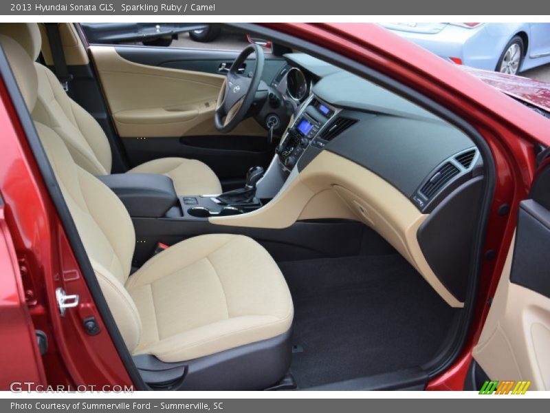 Sparkling Ruby / Camel 2013 Hyundai Sonata GLS