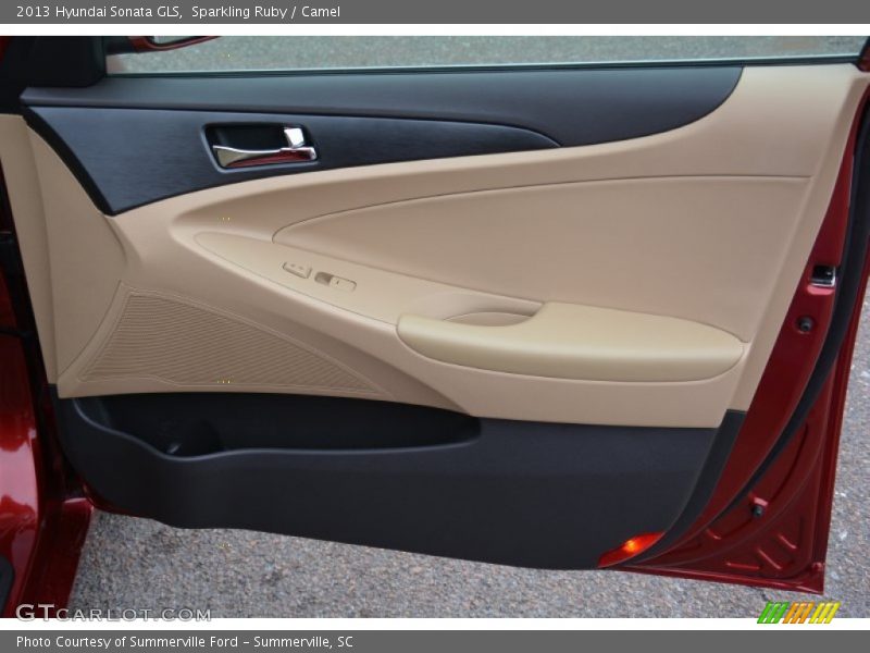 Sparkling Ruby / Camel 2013 Hyundai Sonata GLS