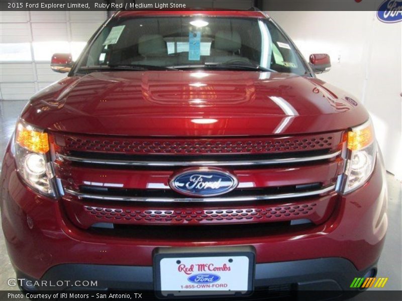 Ruby Red / Medium Light Stone 2015 Ford Explorer Limited