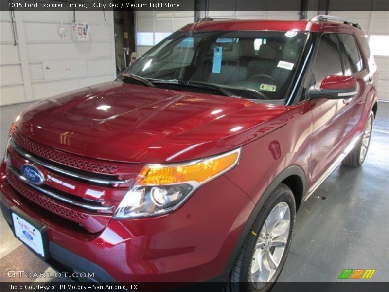 Ruby Red / Medium Light Stone 2015 Ford Explorer Limited