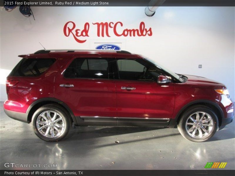 Ruby Red / Medium Light Stone 2015 Ford Explorer Limited