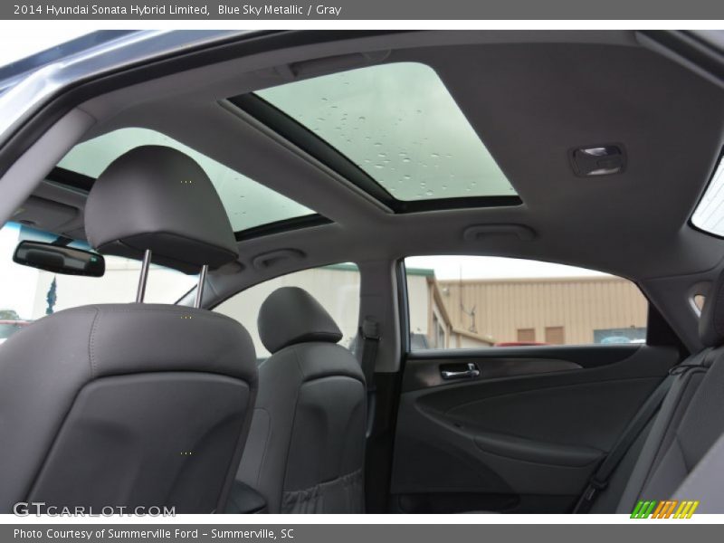 Blue Sky Metallic / Gray 2014 Hyundai Sonata Hybrid Limited
