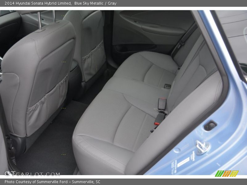 Blue Sky Metallic / Gray 2014 Hyundai Sonata Hybrid Limited