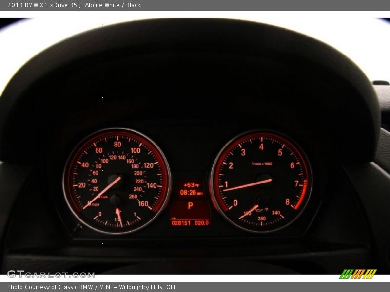 Alpine White / Black 2013 BMW X1 xDrive 35i