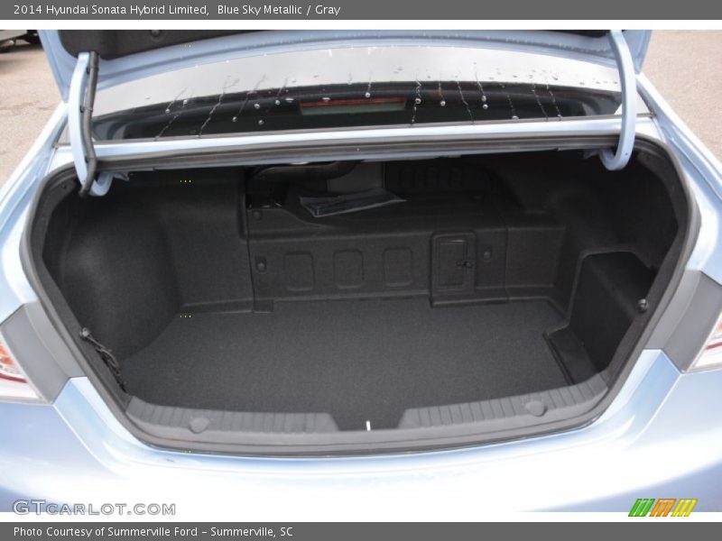Blue Sky Metallic / Gray 2014 Hyundai Sonata Hybrid Limited