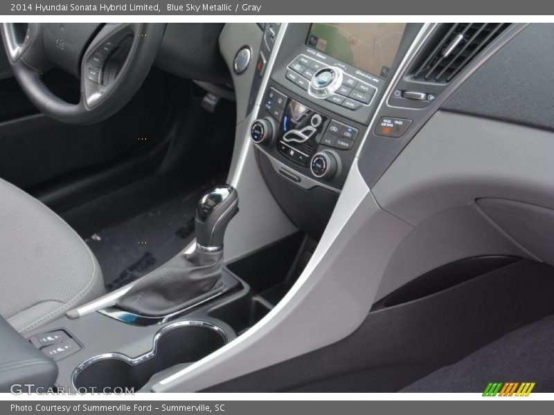 Blue Sky Metallic / Gray 2014 Hyundai Sonata Hybrid Limited