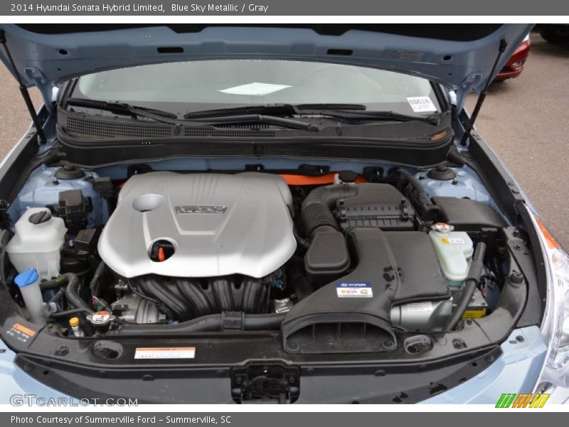 Blue Sky Metallic / Gray 2014 Hyundai Sonata Hybrid Limited