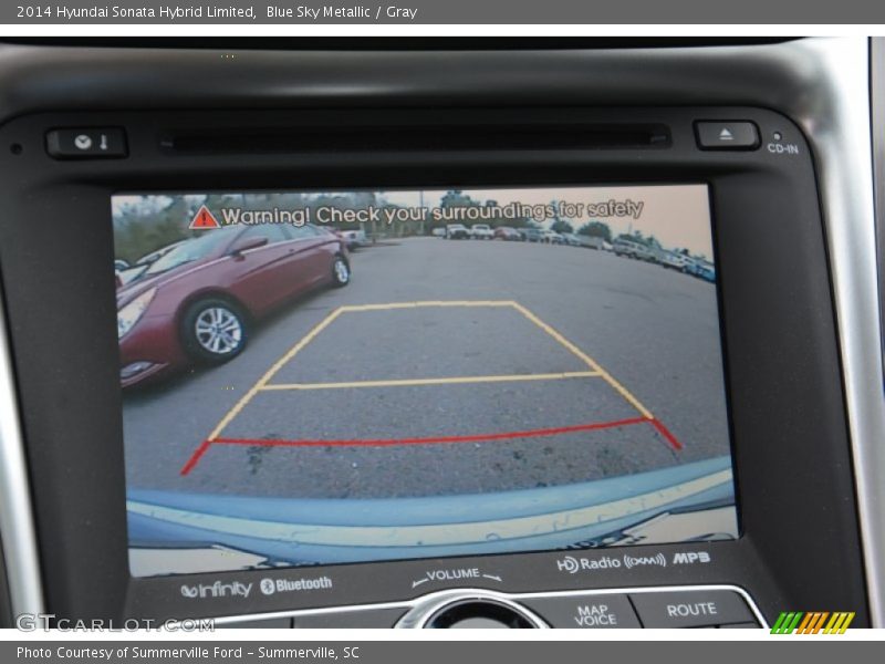 Blue Sky Metallic / Gray 2014 Hyundai Sonata Hybrid Limited