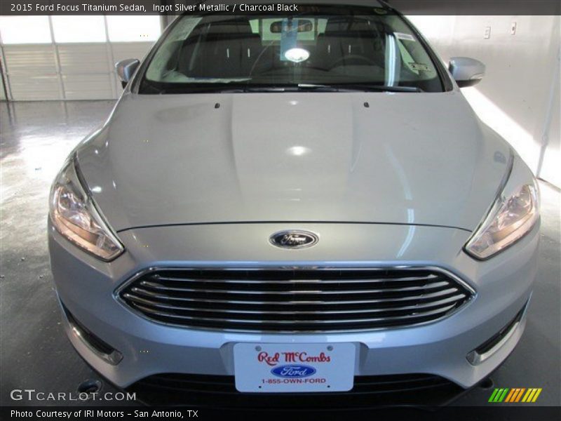 Ingot Silver Metallic / Charcoal Black 2015 Ford Focus Titanium Sedan