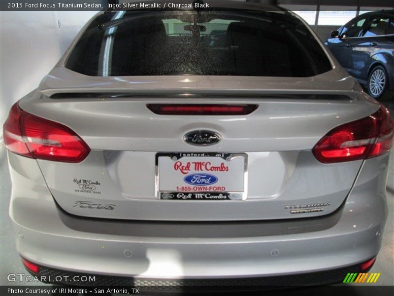 Ingot Silver Metallic / Charcoal Black 2015 Ford Focus Titanium Sedan