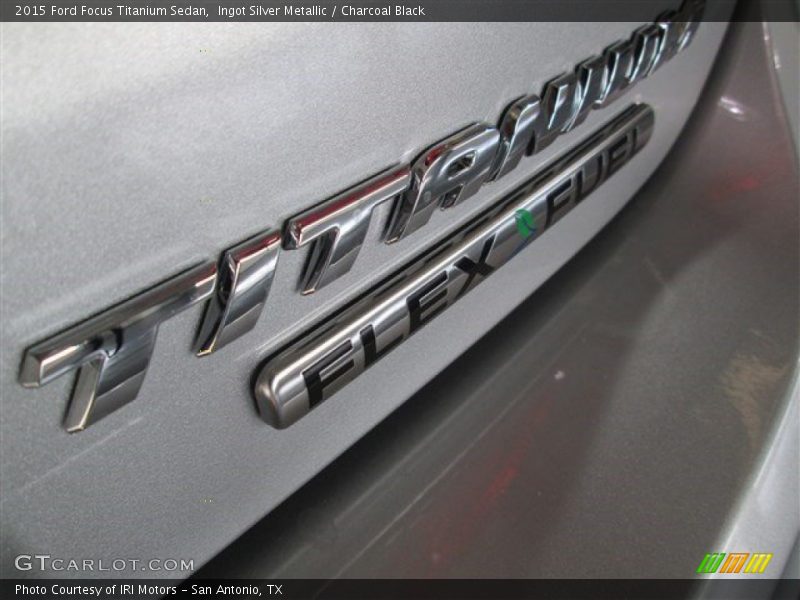 Ingot Silver Metallic / Charcoal Black 2015 Ford Focus Titanium Sedan