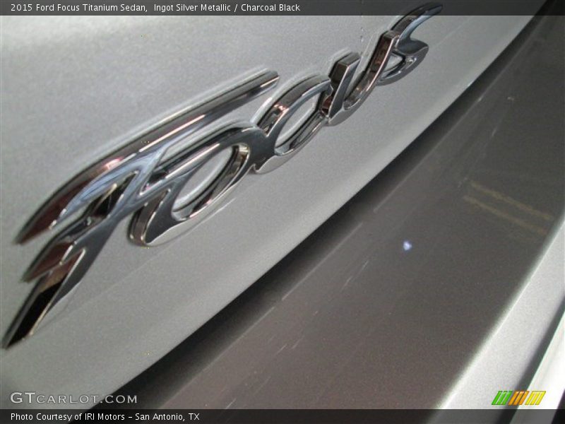 Ingot Silver Metallic / Charcoal Black 2015 Ford Focus Titanium Sedan