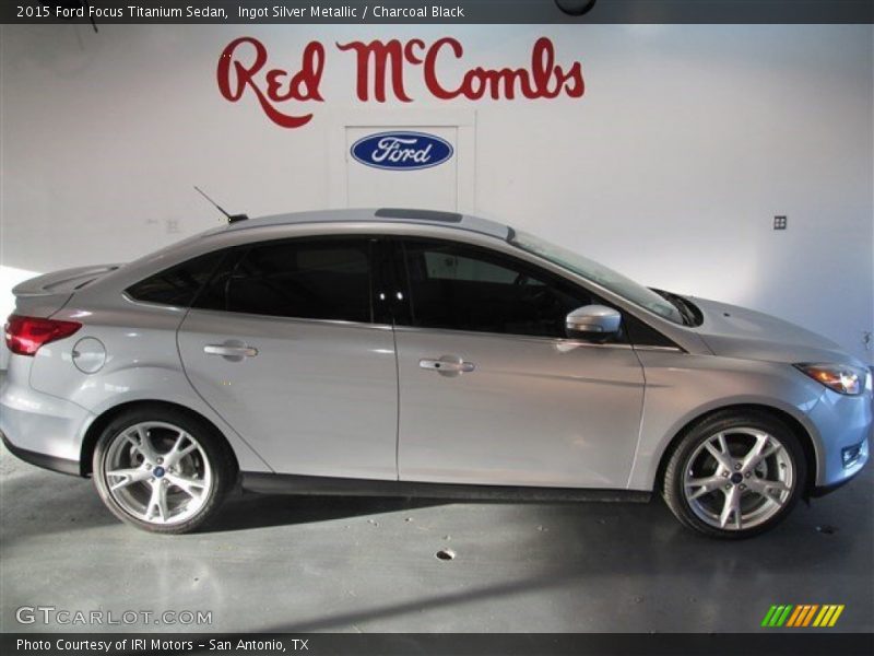 Ingot Silver Metallic / Charcoal Black 2015 Ford Focus Titanium Sedan