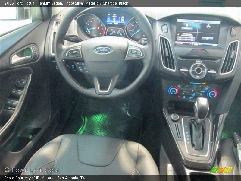 Ingot Silver Metallic / Charcoal Black 2015 Ford Focus Titanium Sedan