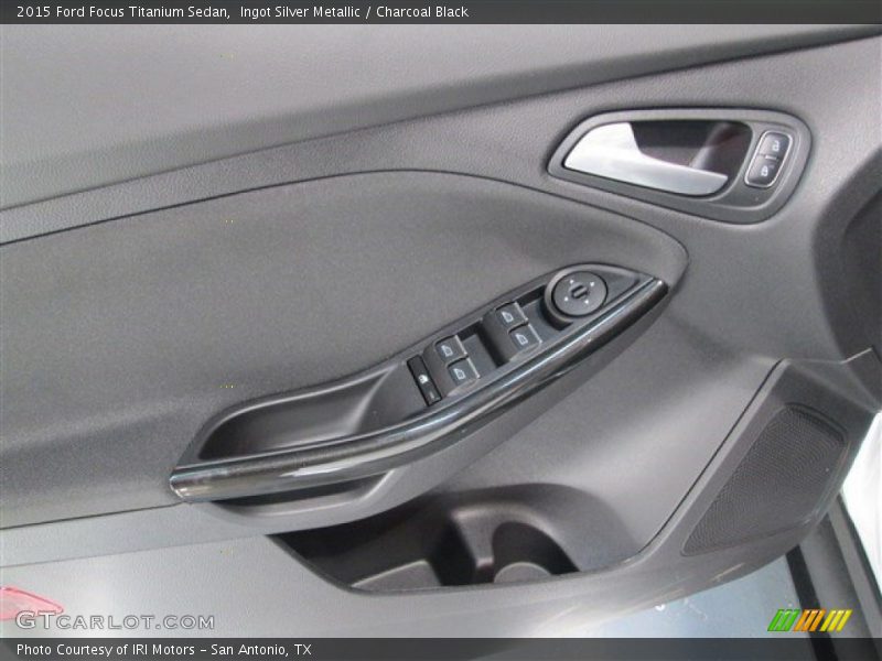 Ingot Silver Metallic / Charcoal Black 2015 Ford Focus Titanium Sedan