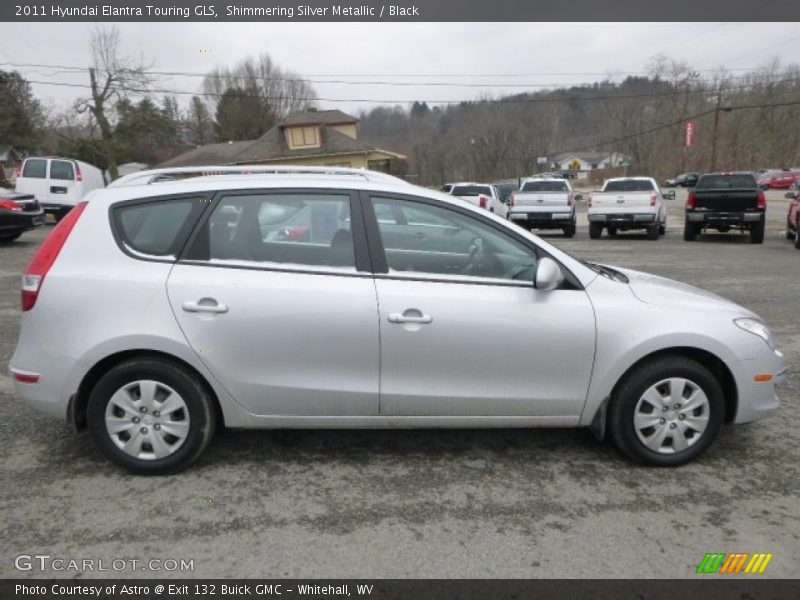 Shimmering Silver Metallic / Black 2011 Hyundai Elantra Touring GLS