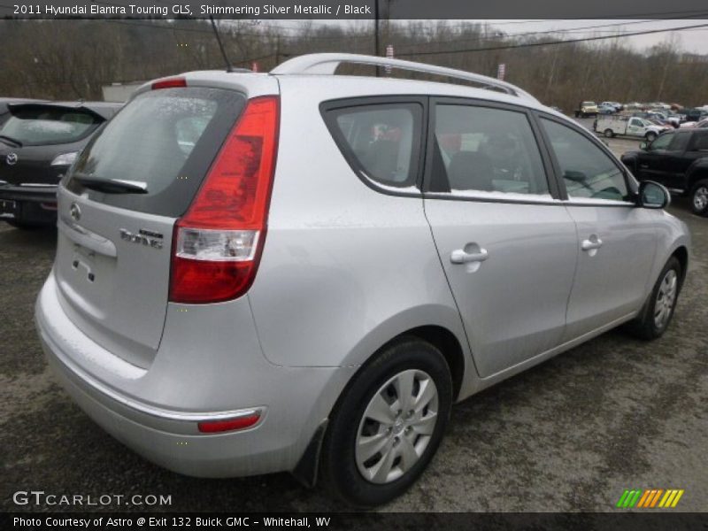 Shimmering Silver Metallic / Black 2011 Hyundai Elantra Touring GLS