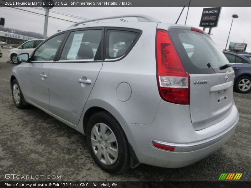 Shimmering Silver Metallic / Black 2011 Hyundai Elantra Touring GLS