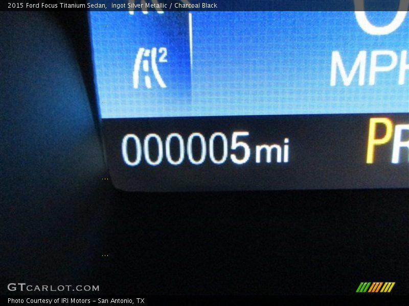 Ingot Silver Metallic / Charcoal Black 2015 Ford Focus Titanium Sedan