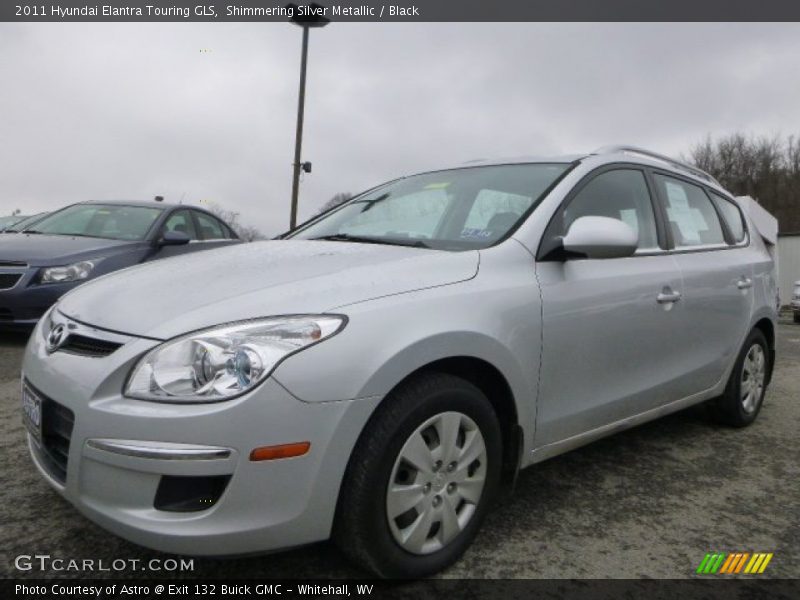 Shimmering Silver Metallic / Black 2011 Hyundai Elantra Touring GLS