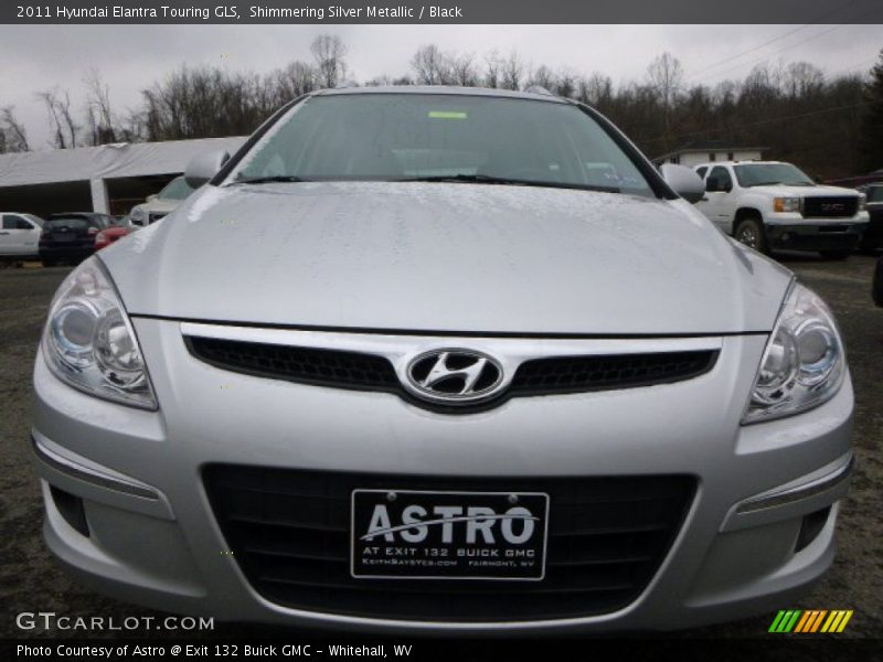 Shimmering Silver Metallic / Black 2011 Hyundai Elantra Touring GLS