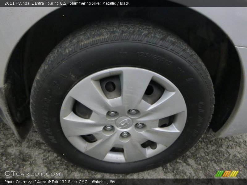 Shimmering Silver Metallic / Black 2011 Hyundai Elantra Touring GLS