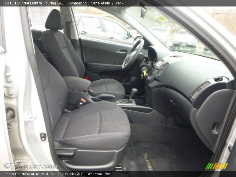 Shimmering Silver Metallic / Black 2011 Hyundai Elantra Touring GLS
