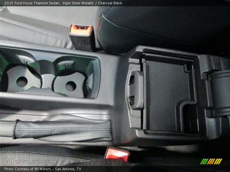 Ingot Silver Metallic / Charcoal Black 2015 Ford Focus Titanium Sedan