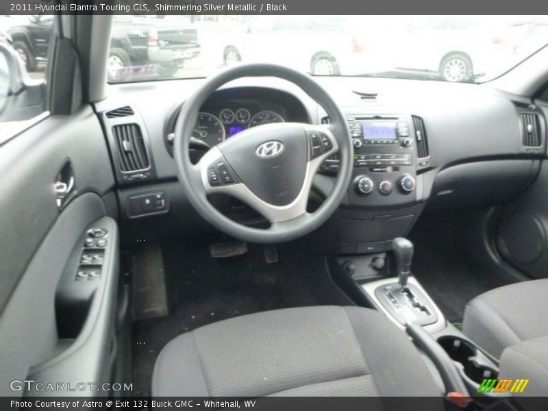 Shimmering Silver Metallic / Black 2011 Hyundai Elantra Touring GLS