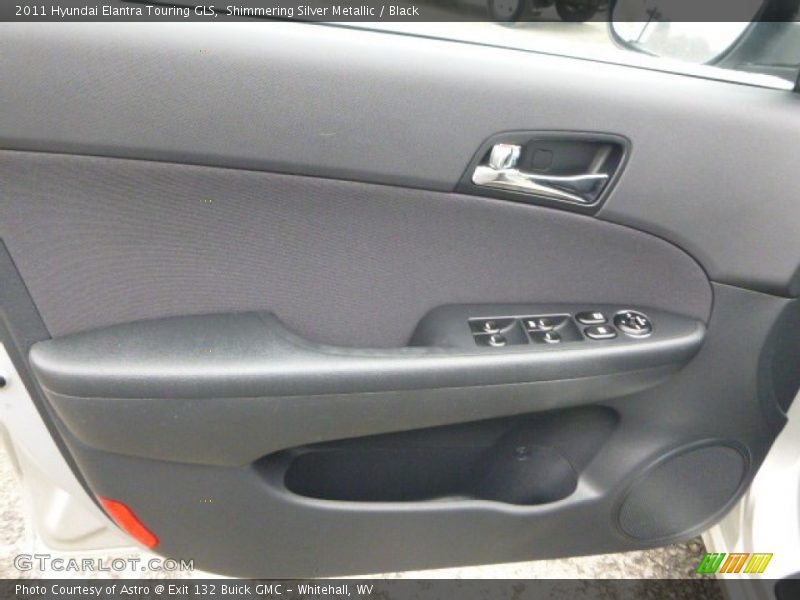 Shimmering Silver Metallic / Black 2011 Hyundai Elantra Touring GLS