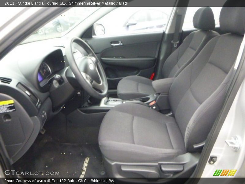 Shimmering Silver Metallic / Black 2011 Hyundai Elantra Touring GLS