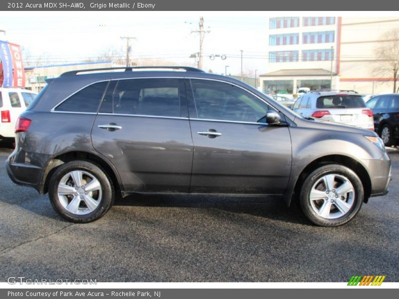 Grigio Metallic / Ebony 2012 Acura MDX SH-AWD