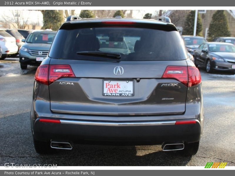 Grigio Metallic / Ebony 2012 Acura MDX SH-AWD