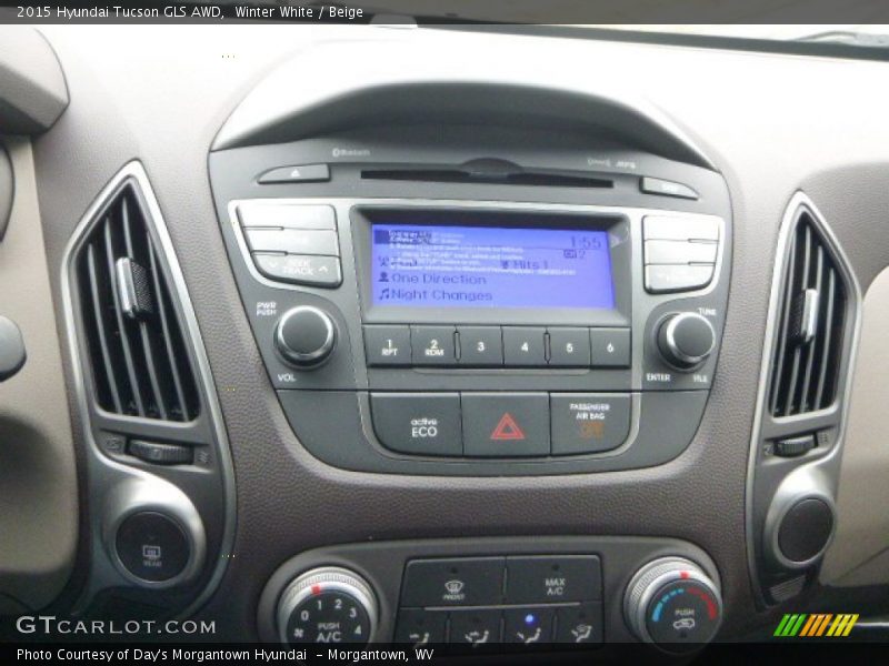 Winter White / Beige 2015 Hyundai Tucson GLS AWD