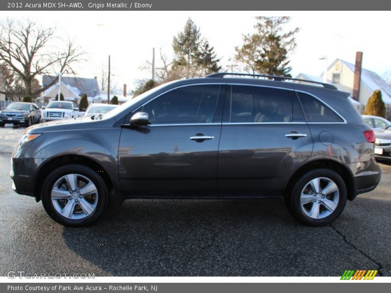 Grigio Metallic / Ebony 2012 Acura MDX SH-AWD