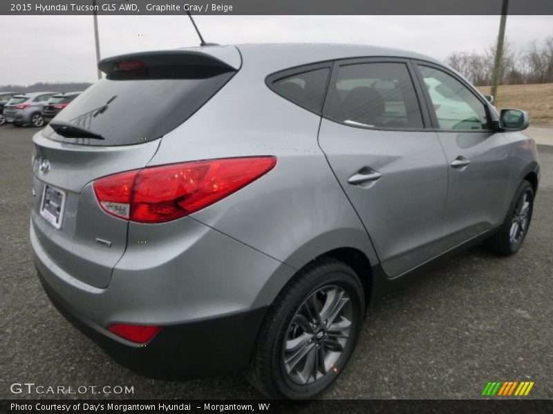 Graphite Gray / Beige 2015 Hyundai Tucson GLS AWD