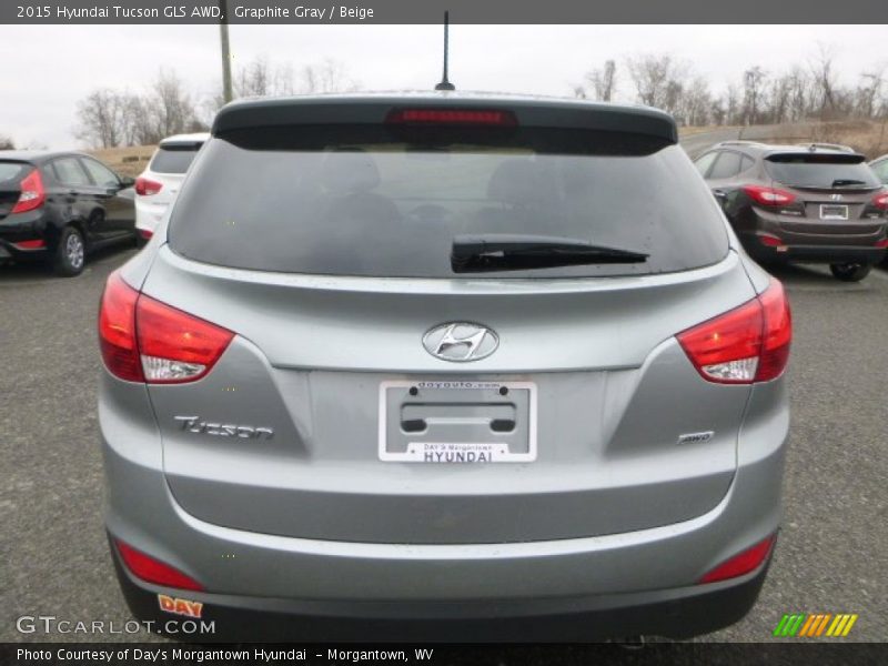 Graphite Gray / Beige 2015 Hyundai Tucson GLS AWD