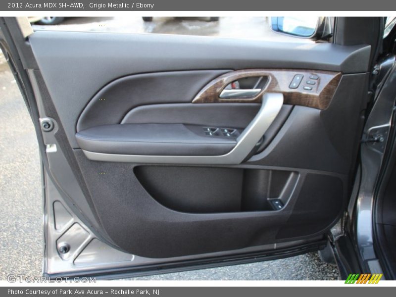 Grigio Metallic / Ebony 2012 Acura MDX SH-AWD