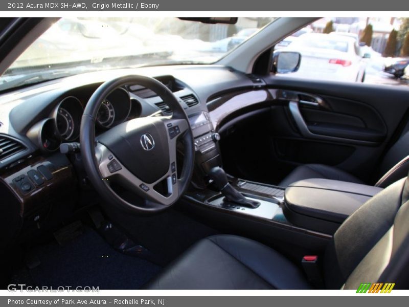 Grigio Metallic / Ebony 2012 Acura MDX SH-AWD