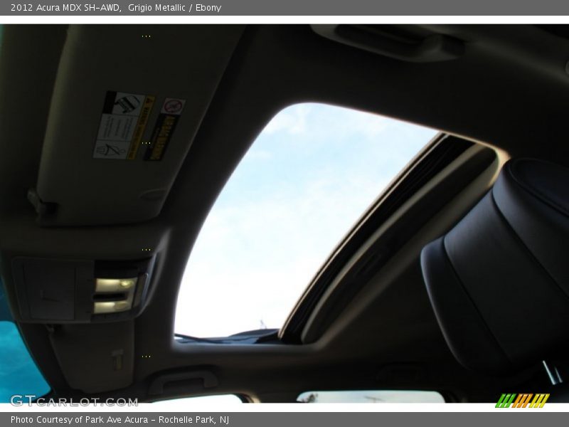 Grigio Metallic / Ebony 2012 Acura MDX SH-AWD