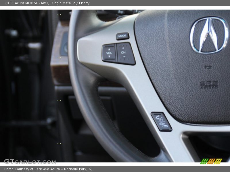 Grigio Metallic / Ebony 2012 Acura MDX SH-AWD