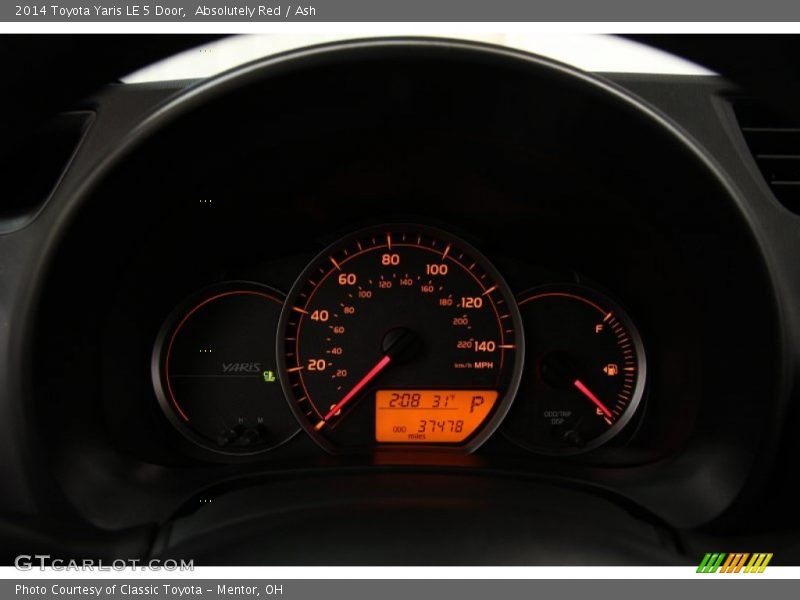 Absolutely Red / Ash 2014 Toyota Yaris LE 5 Door