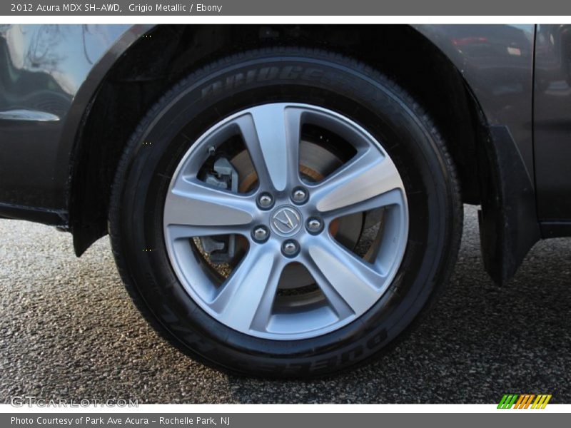 Grigio Metallic / Ebony 2012 Acura MDX SH-AWD