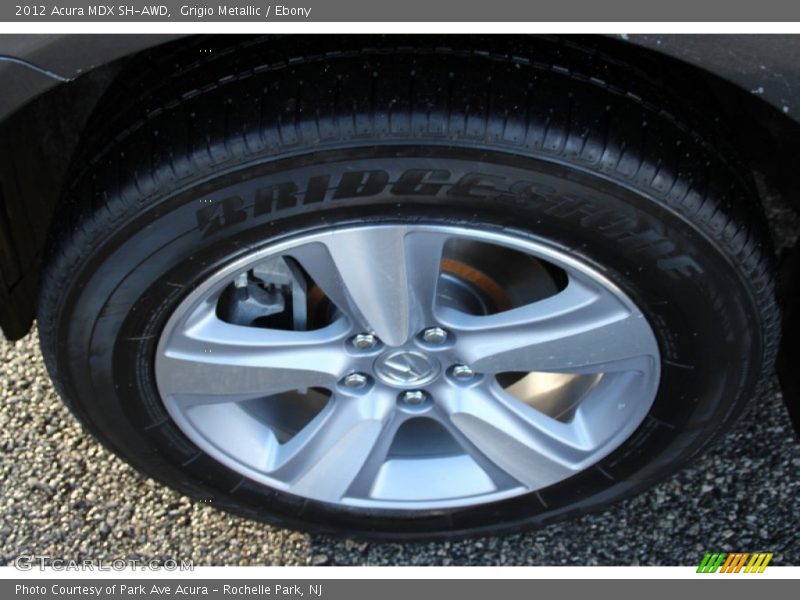 Grigio Metallic / Ebony 2012 Acura MDX SH-AWD