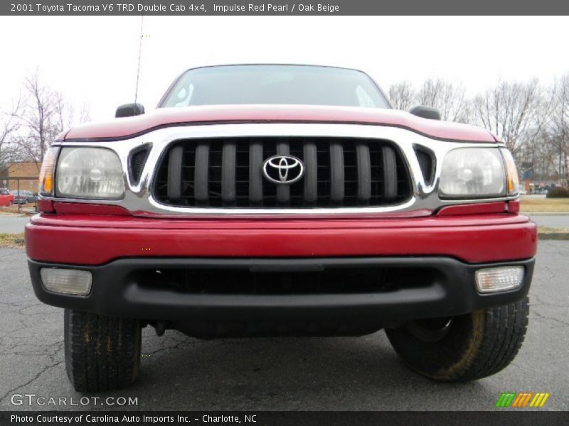 Impulse Red Pearl / Oak Beige 2001 Toyota Tacoma V6 TRD Double Cab 4x4